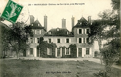 Près de Marvejols, le château de Carrieres