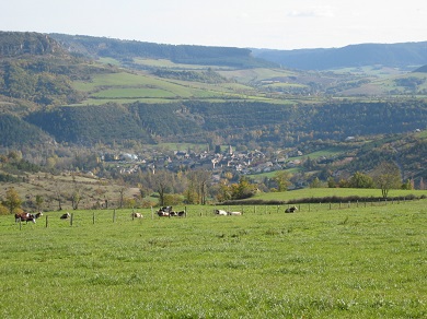 Chirac vu depuis le hameau d'Alteyrac