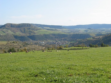 Chirac vu depuis le hameau d'Alteyrac