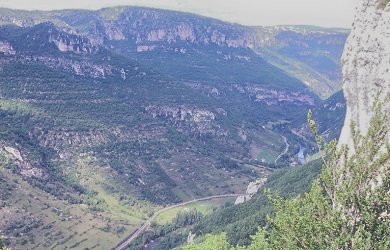 Vue depuis la baoume de La Roque-Sainte-Marguerite