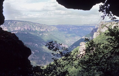 Vue depuis la baoume du Monna