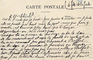 Carte postale de Georges Brouillet à Eve Andrieu