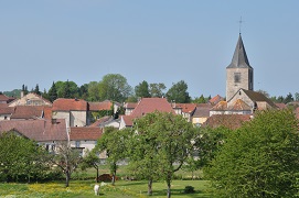 Vue du village de Grang (Vosges)