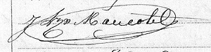 Signature de Joseph Zéphirin Maucotel