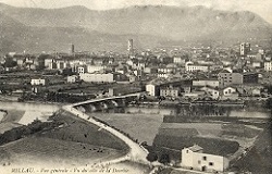 Vue génénérale de Millau vue du côté de la Dourbie