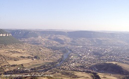 Panorama de Millau vu du Pic d'Andan