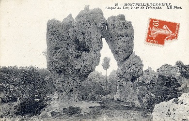 Montpellier-le-Vieux : Cirque du lac - Arc de triomphe