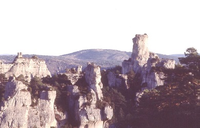 Montpellier-le-Vieux : le château